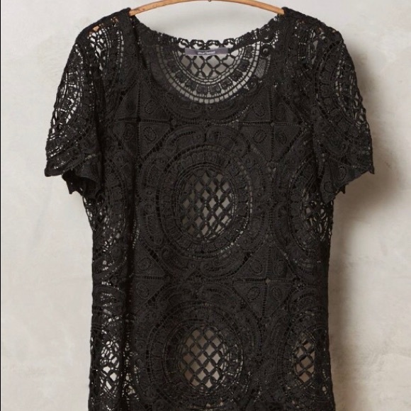 Anthropologie Tops - Anthropologie Cutwork Lace Top